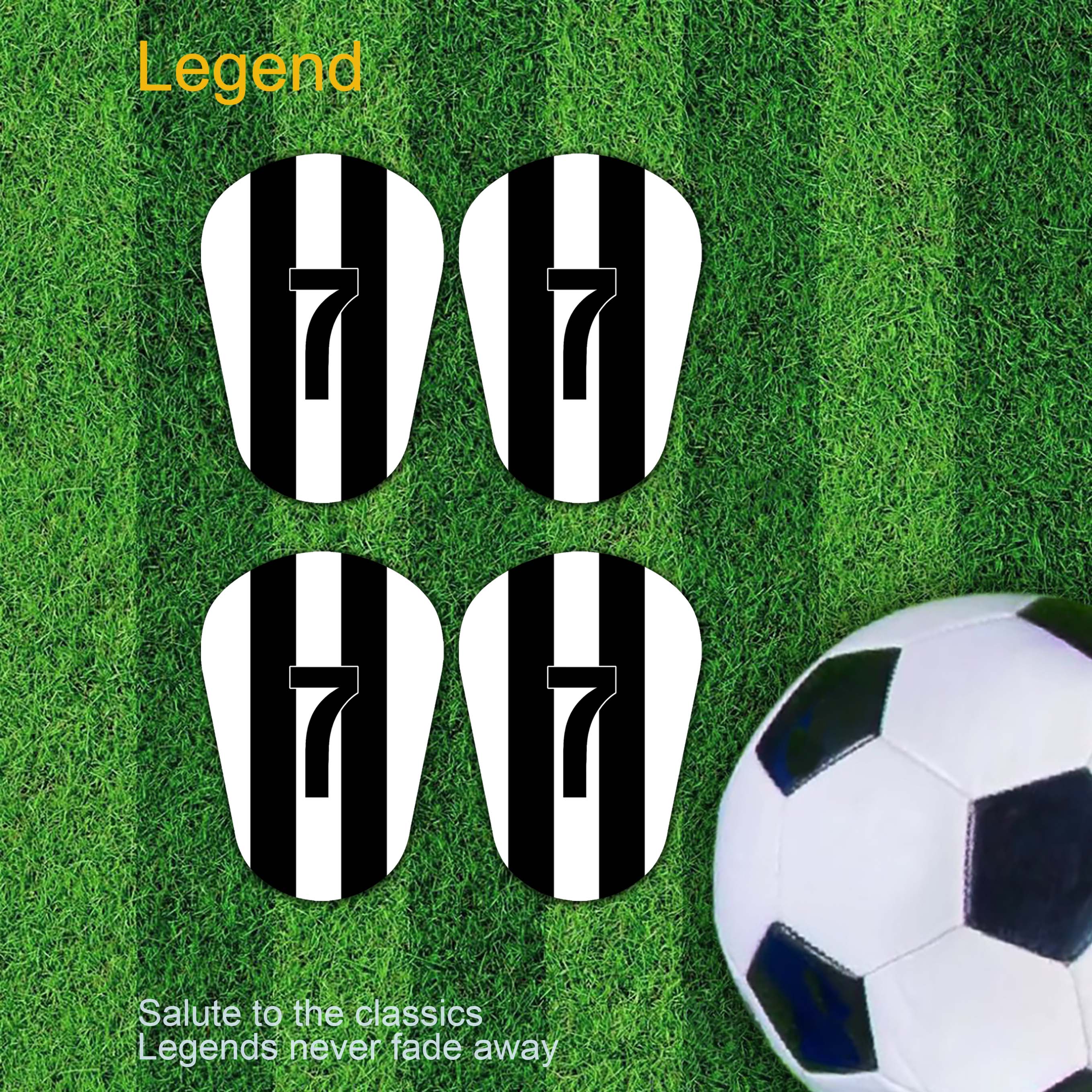 Mini football shin guards, high-quality PBT+EVA material