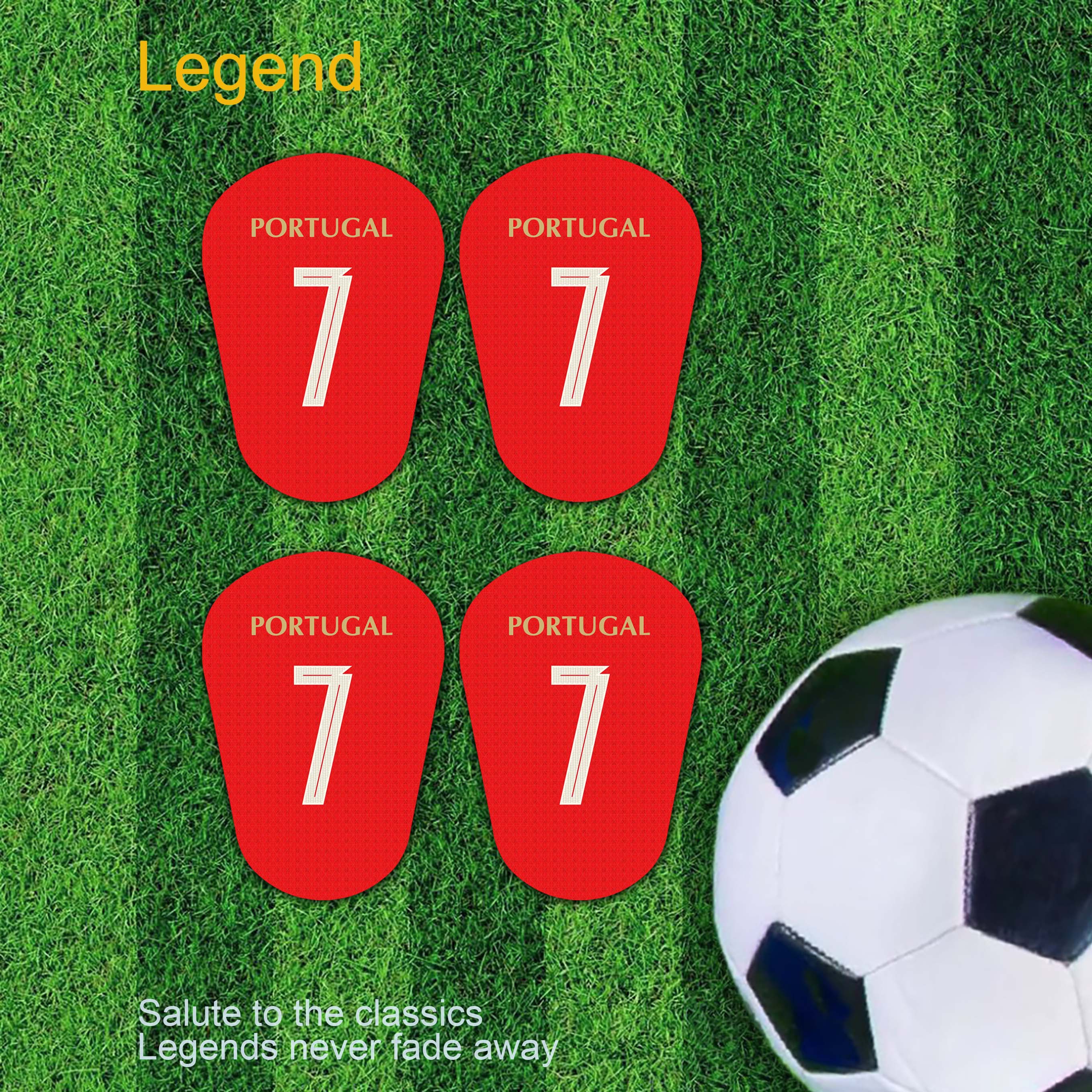 Mini football shin guards, high-quality PBT+EVA material