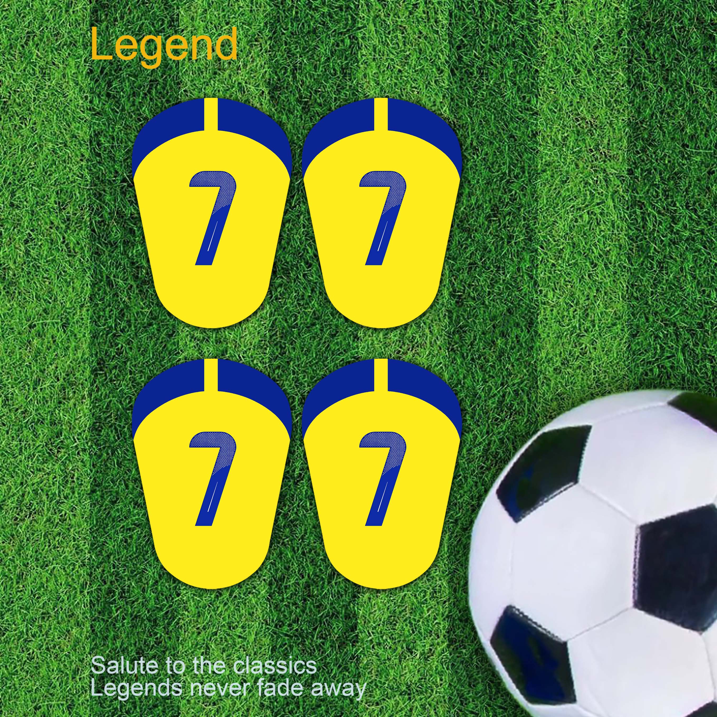 Mini football shin guards, high-quality PBT+EVA material