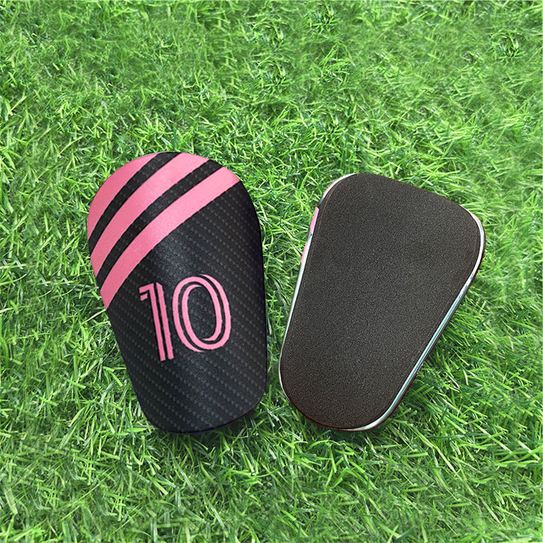 Football sports accessories  pink shin guards
