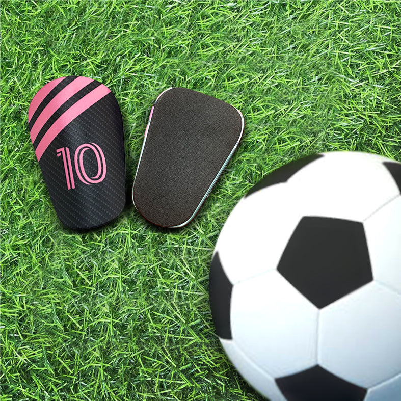 Football sports accessories  pink shin guards