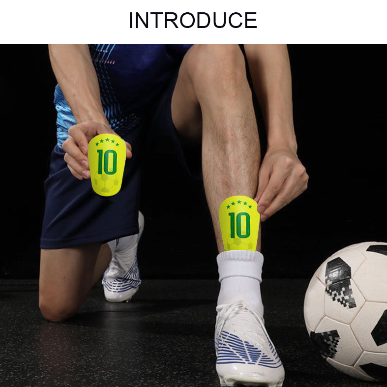 Football sports accessories yellow shin guards